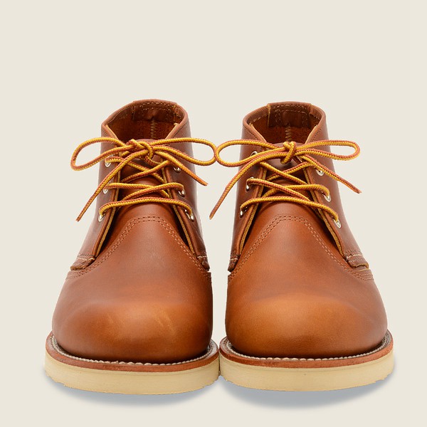 Red Wing Mens Work - Chukka-iginal Leather - Heritage Shoes Brown - 6703BVHLJ